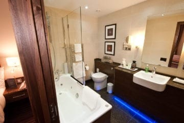 Brompton Suite bathroom with LED lights