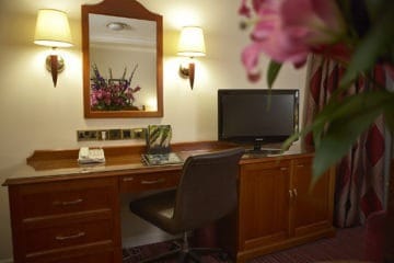 Work desk in Club Room at The Rembrandt, London